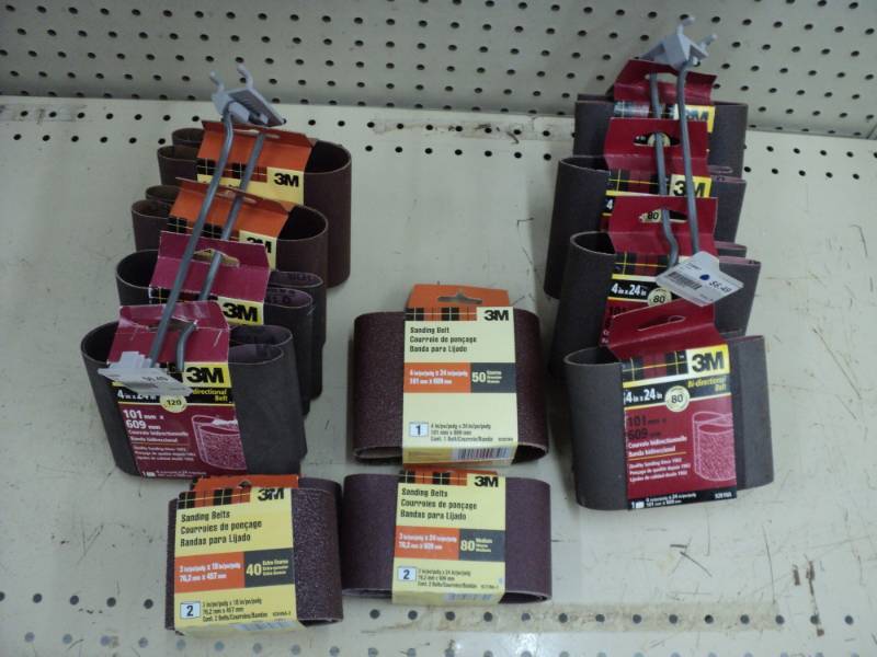 lot 91 image: 12 Misc 3m Sanding Belts...