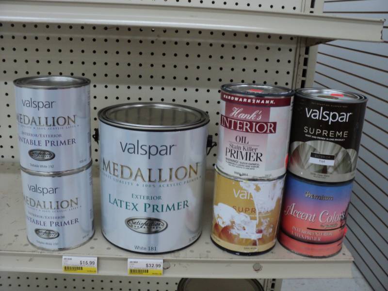 lot 108 image: set of 7  Valspar Medallion Tintab...