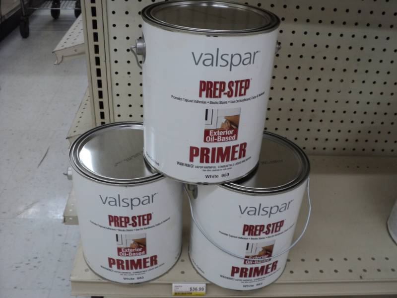 lot 109 image: 3 cans of Valspar Prep Step Primer...