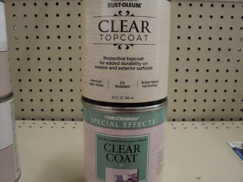 lot 114 image: 2 cans of Rust-oleum   Clear top c...