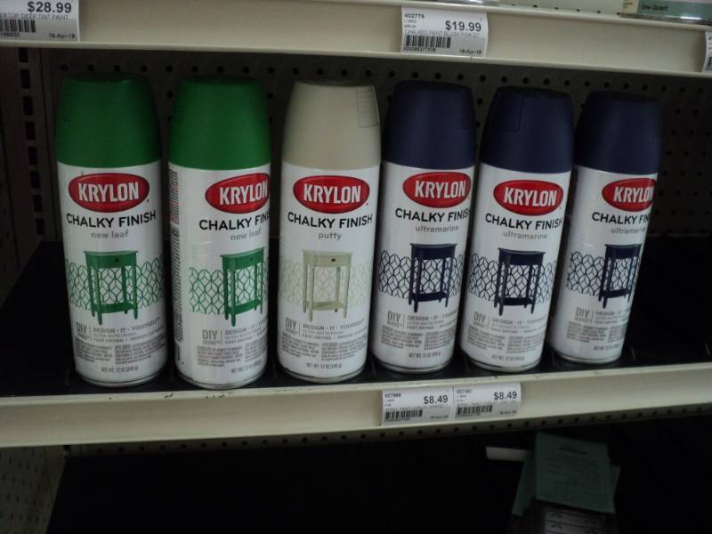 lot 116 image: 6 cans of Krylon Chalky Finish Spra...