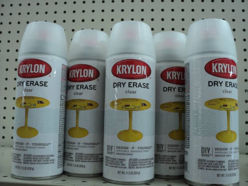 lot 119 image: 5 cans of Kryon Dry Erase Clear spr...