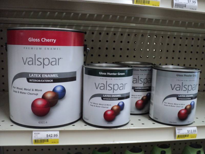 lot 130 image: set of 4  Valspar Latex Emamel Glo...