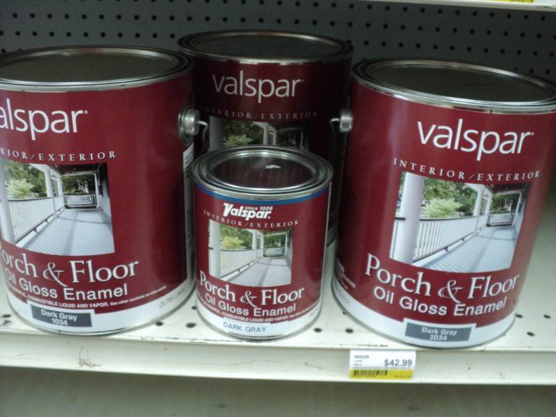 lot 148 image: set of 4  Valspar Porch and Floor ...