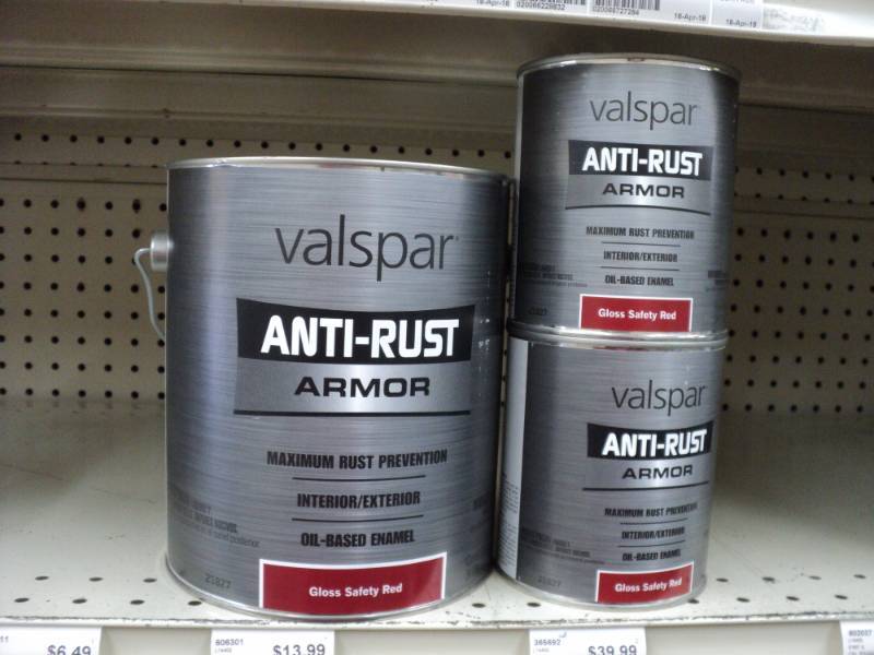lot 152 image: set of 3  Valspar Anti Rust Armor ...