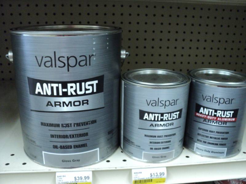 lot 155 image: 3 cans of Valspar Anti Rust Armor G...