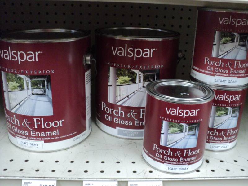 lot 157 image: 5 cans of Valspar Porch and Floor o...