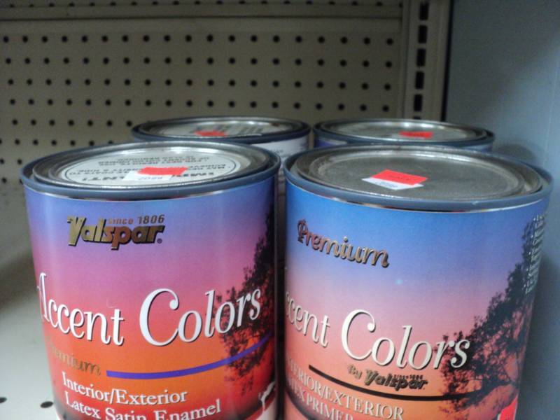 lot 170 image: 4 cans of Valspar Accent Colors -29...
