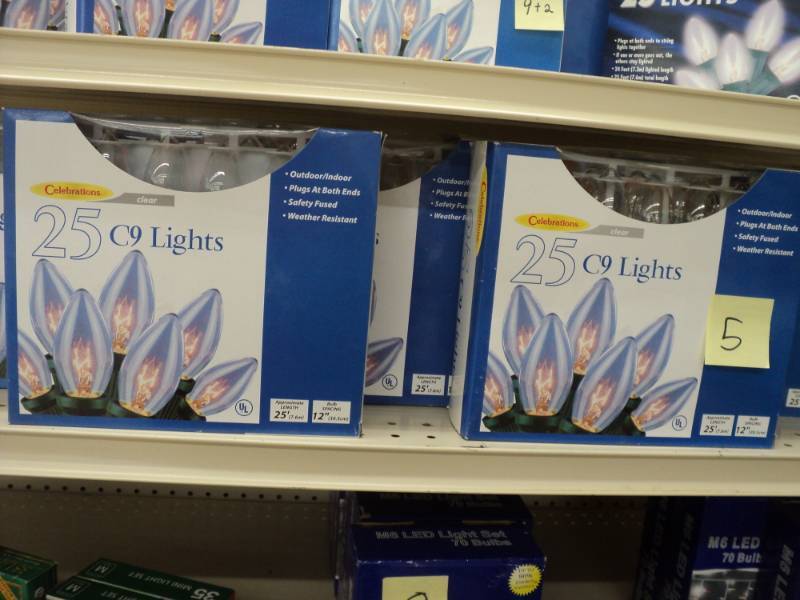 lot 174 image: Christmas Lights  5 - 25 C9 Lights...