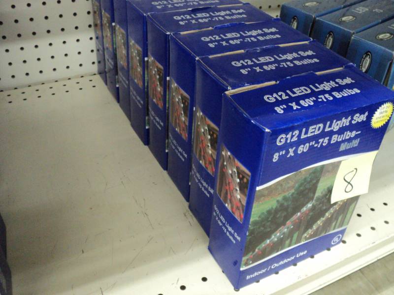 lot 179 image: Christmas Lights  8 G12 LED light ...