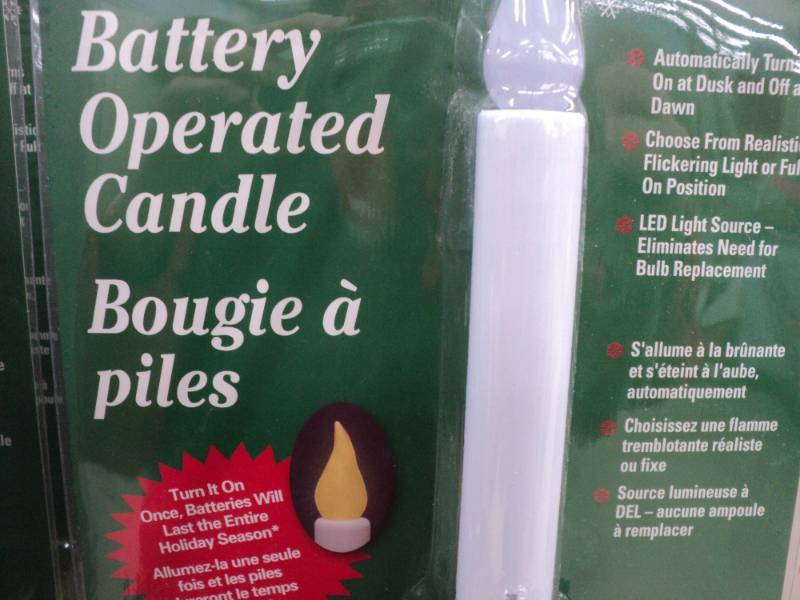 lot 241 image: 3 Battery Operated Candles...