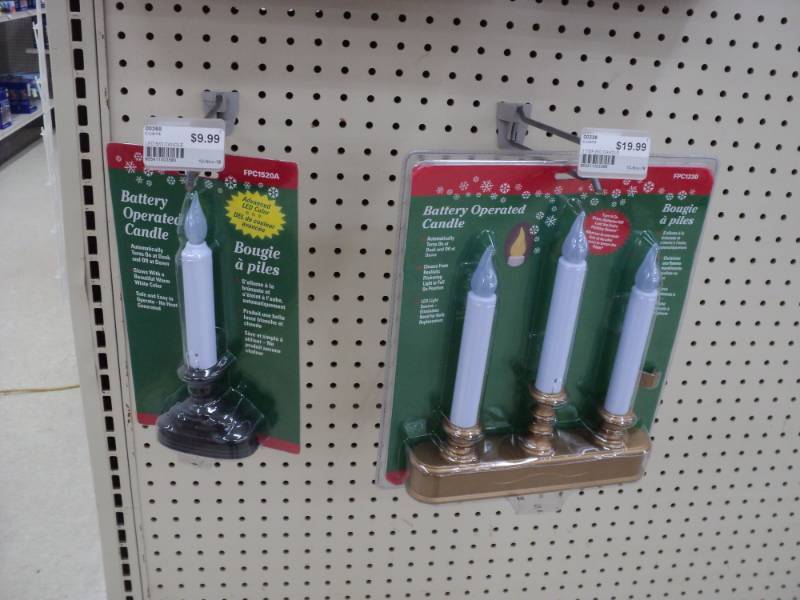 lot 242 image: 2 Battery Operated Candles...