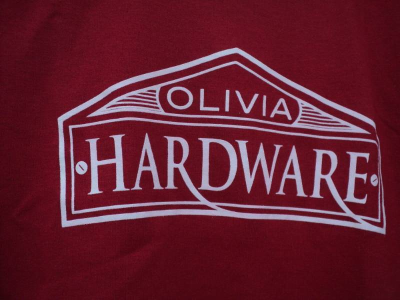 lot 327 image: 19 Red T Shirts Olivia Hardware- m...