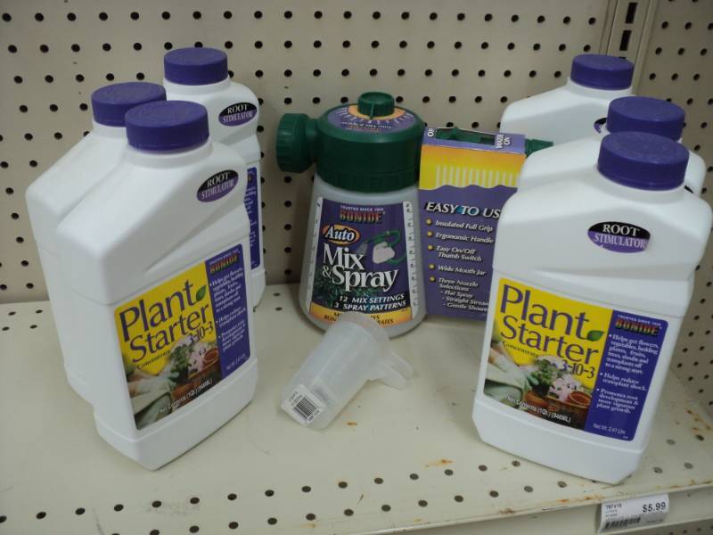 lot 355 image: 6 Plant Starters bottles, Auto Mix ...