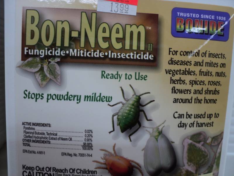 lot 394 image: 7 bottles of Bon-Neem Fungicide Mi...