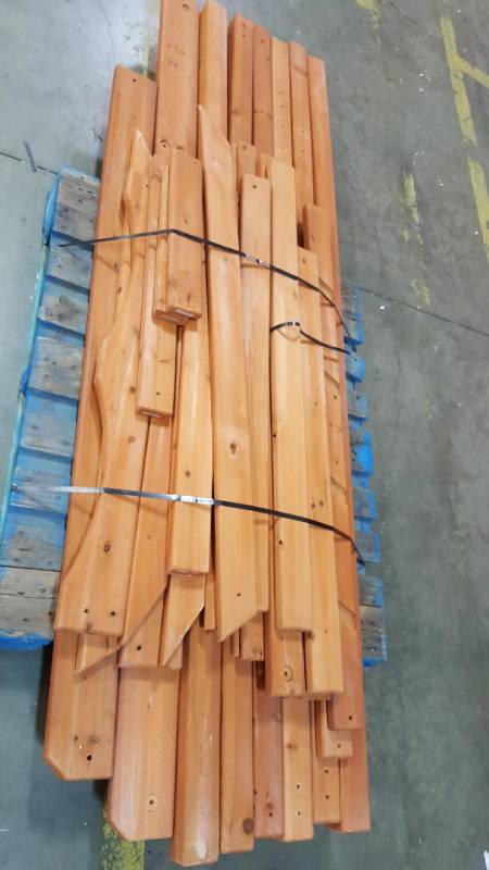lot 1 image: Lifetime Cedar Playset Pieces from 3 Different Playsets For Parts or Project.