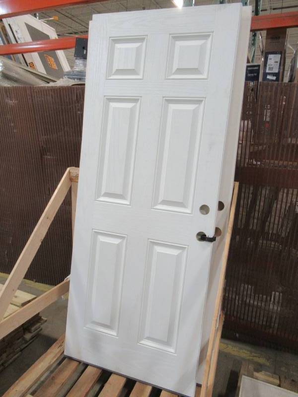 lot 49 image: 32 X 80 Fiberglass 6 Panel Exterior Slab, With Double Bore