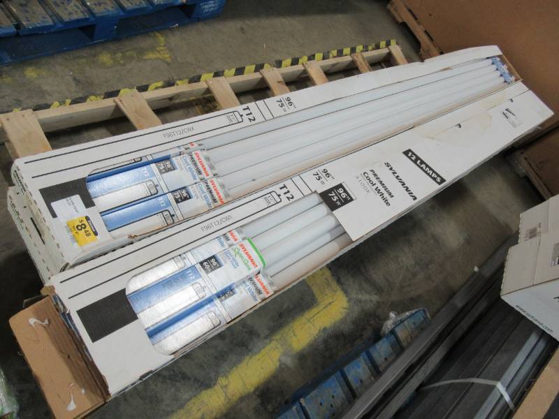 lot 62 image: SYLVANIA 94-in Single Pin (T12) 5000 K Natural Daylight Fluorescent Light Bulbs