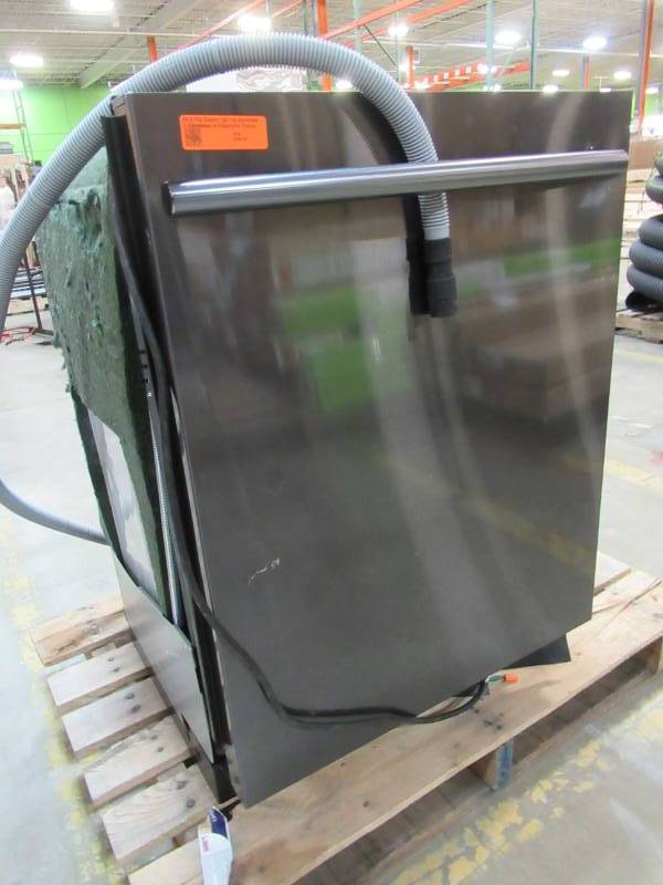 lot 70 image: Samsung 24 in Top Control Tall Tub StormWash Dishwasher in Fingerprint Resistant Black Stainless, AutoRelease, 3rd Rack, 44 dBa - Bad Control BoardWire Harness