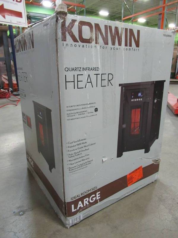 lot 80 image: Ningbo Konwin Electrical Appliance GD8215BW-6 Infrared Heater, 1500-Watts, GD8215BW-6