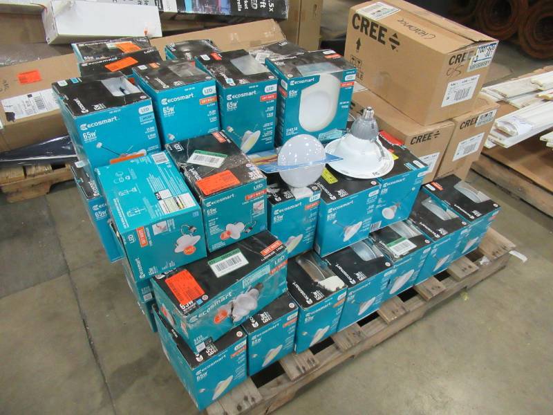 lot 98 image: Pallet of EcoSmart Integrated LED Recessed Trim Soft White