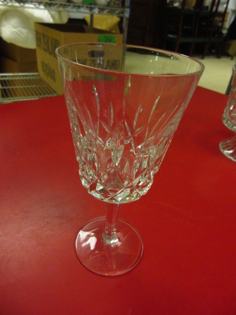 lot 715 image: GORHAM WATER GOBLETS AND FOSTORIA BOWL