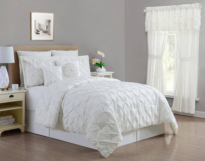 Mcleland Design Carmen 8 Pc Comforter Set Cream Queen