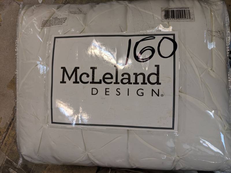 lot 160 image: McLeland Design Carmen 8-Pc. Comforter Set - Cream, Queen