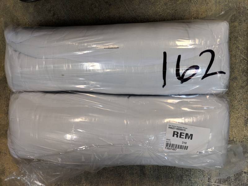 lot 162 image: Pair Rolled Standard Pillows