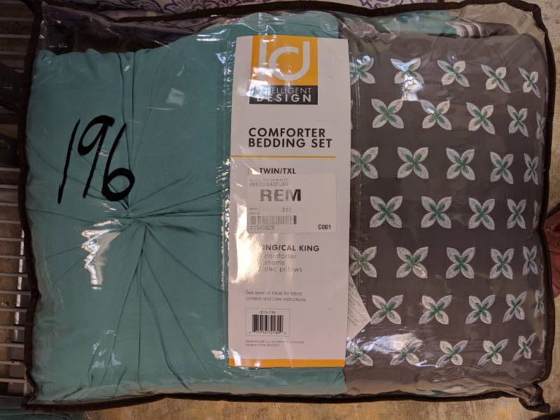 lot 196 image: Intelligent Design Lily 5-Pc. Comforter Set - FullQueen Aqua
