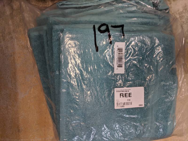 lot 197 image: alcove Fast Dry 10-Pc. Towel Set - Arctic Blue