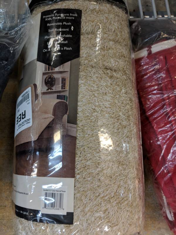 lot 203 image: Innovative Textile Solutions Shaggy Loveseat Furniture Protector Slipcover - Taupe