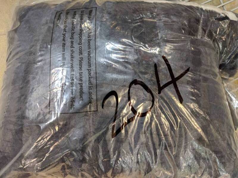 lot 204 image: Portsmouth Home Fleece and Sherpa Blanket - King Black