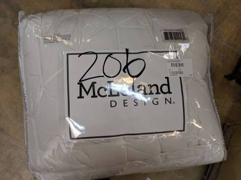 lot 206 image: McLeland Design Carmen 8-Pc. Comforter Set - King Cream