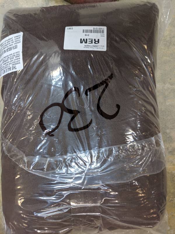 lot 230 image: Soft Heat Micro Fleece Electric Warming Blanket - Queen Chocolate