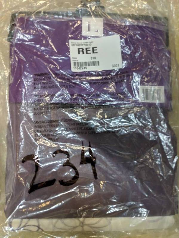 lot 234 image: Lush Decor Covina Shower Curtain - Purple