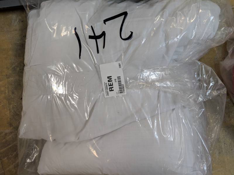 lot 241 image: Pair Rolled Standard Pillows