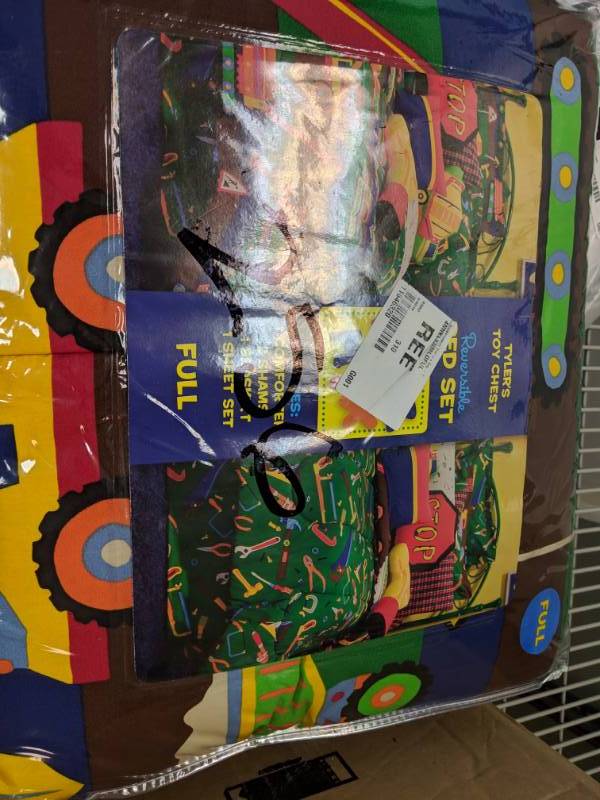 lot 256 image: Royale Linens Tylers Toy Chest 8-Pc. Bed Set - Full