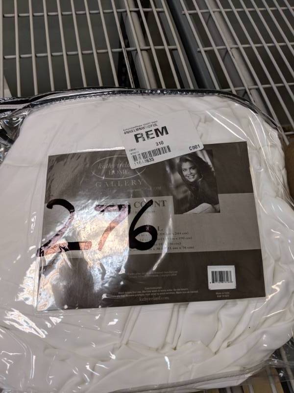 lot 276 image: Kathy Ireland Home 1200 Thread Count CottonPolyester 6-Pc. Sheet Set - Full White