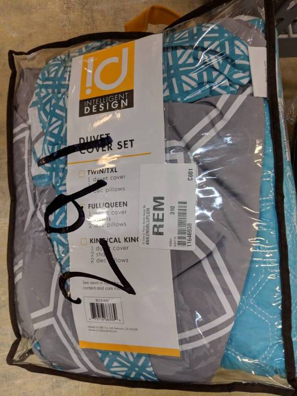 lot 291 image: Intelligent Design Zara 5-Pc. Duvet Cover Set - FullQueen Aqua