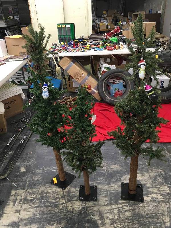 Three Mini Christmas Trees