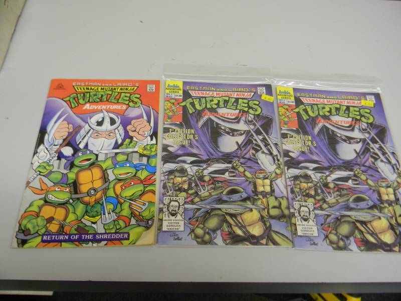 VINTAGE EASTMAN & LAIRDS TEENAGE MUTANT NINJA TURTLES COLLECTION, 3 - SEE PICTURES