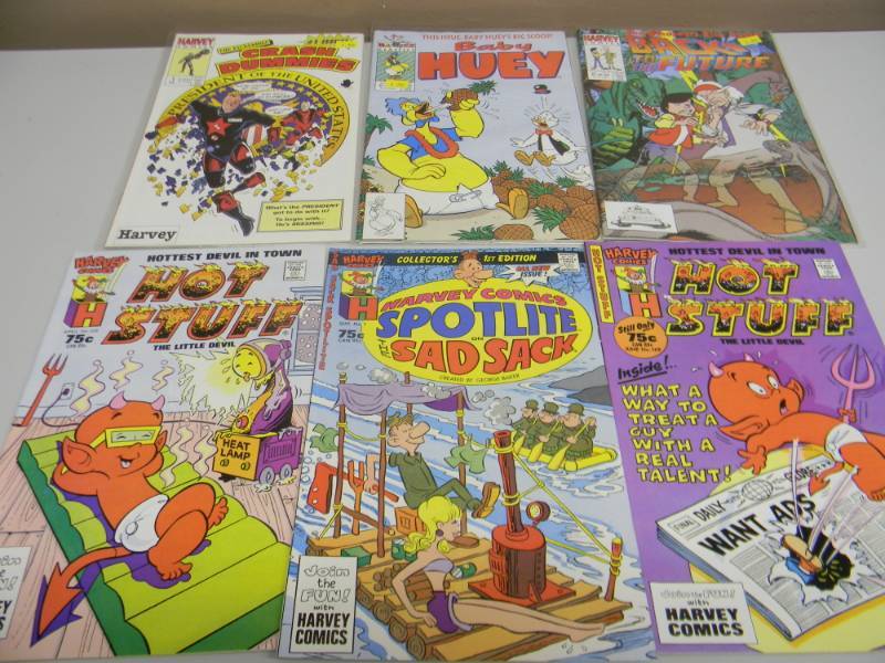 VINTAGE HARVEY COMICS VARIETY, 6 - AWESOME COLLECTION - SEE PICTURES