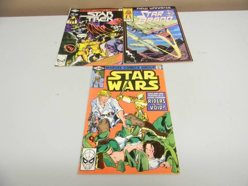VINTAGE MARVEL COMICS STAR WARS - STAR TREK - STAR BRAND, 3  - SEE PICTURES