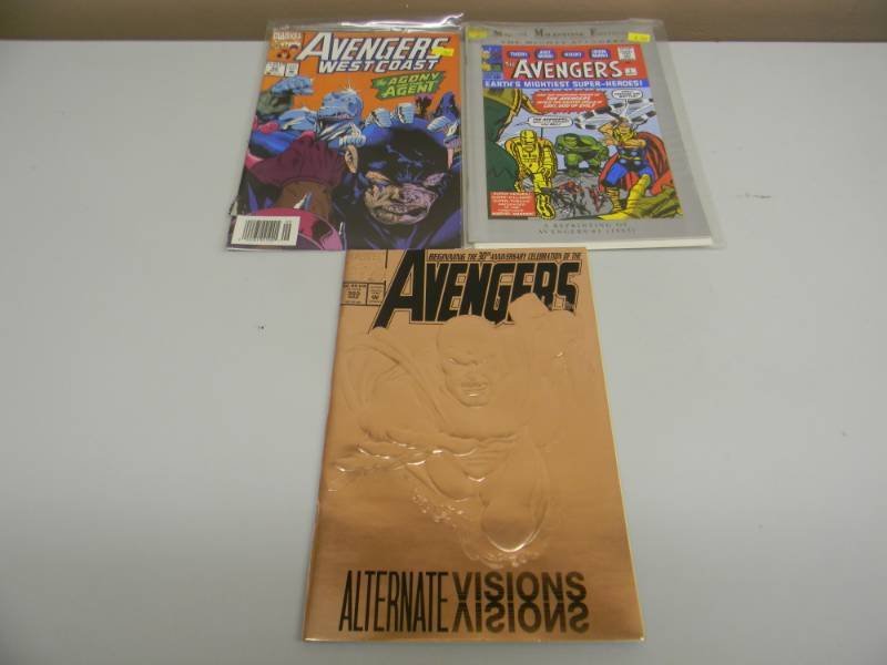 VINTAGE MARVEL COMICS AVENGERS, 3 - NICE VERY COOL - SEE PICTURES