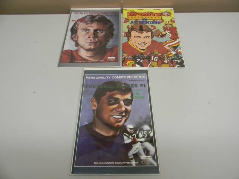 VINTAGE LEGENDS COMICS J.MONTANA 2 - J.NAMATH 1 - NICE VERY COOL - SEE PICTURES