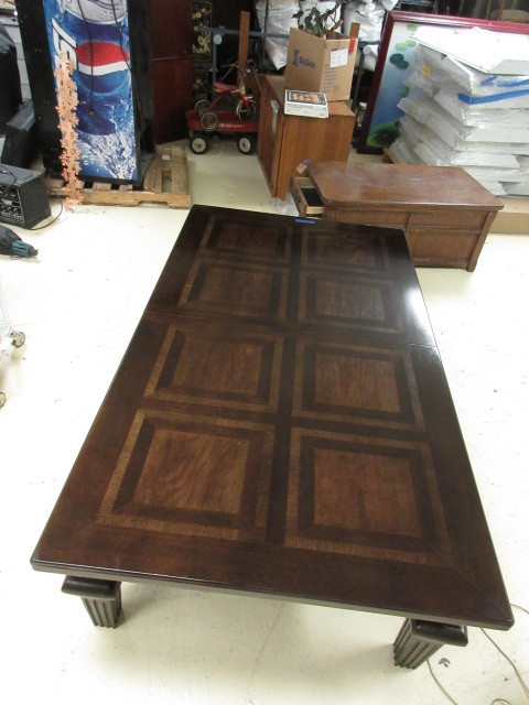 LARGE WOOD COFFEE TABLE