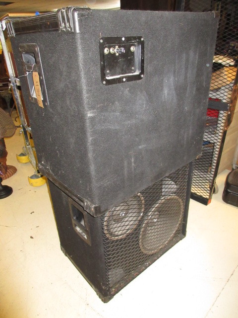 PAIR OF LARGE SPEAKERS BY EV