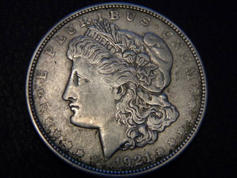 lot 2 image: 1921 D Morgan Silver Dollar