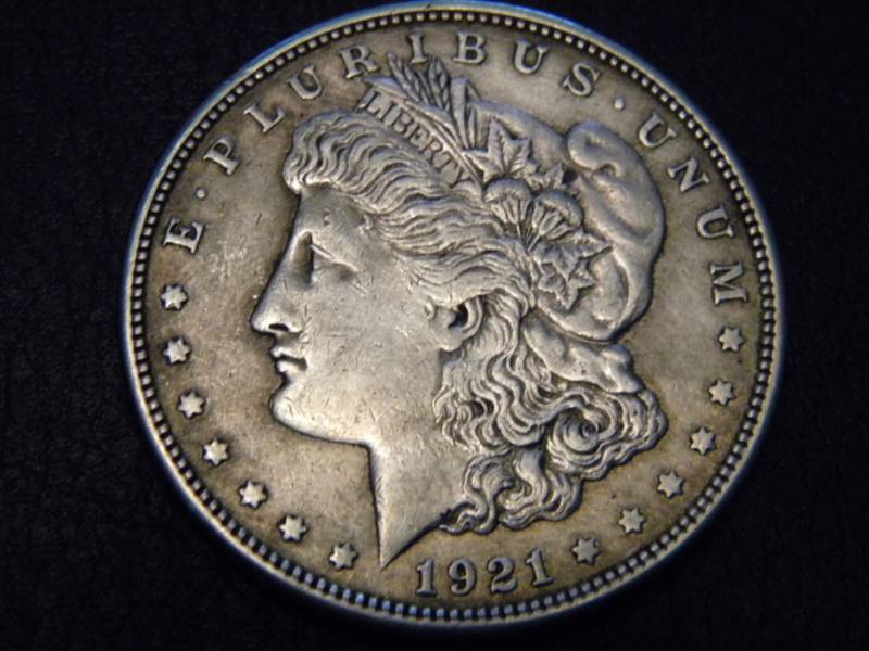 lot 5 image: 1921 S Morgan Silver Dollar